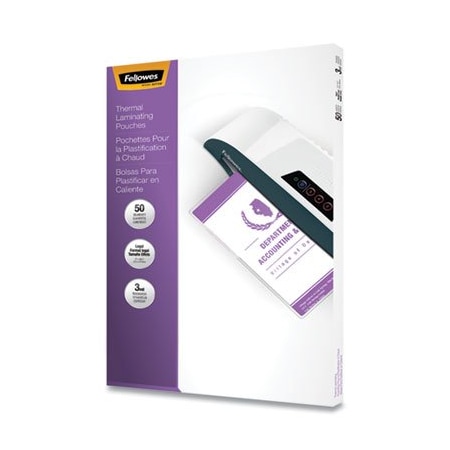 Fellowes Fellowes, LAMINATING POUCHES, 3 MIL, 9in X 14.5in, GLOSS CLEAR, 50PK 52226
